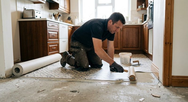 Linoleum Floor Installation in Chesapeake Beach, MD