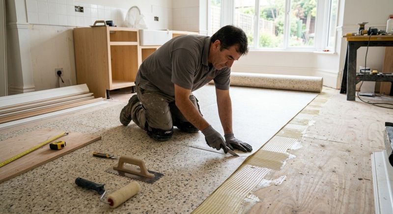 Linoleum Floor Installation in Takoma Park, MD