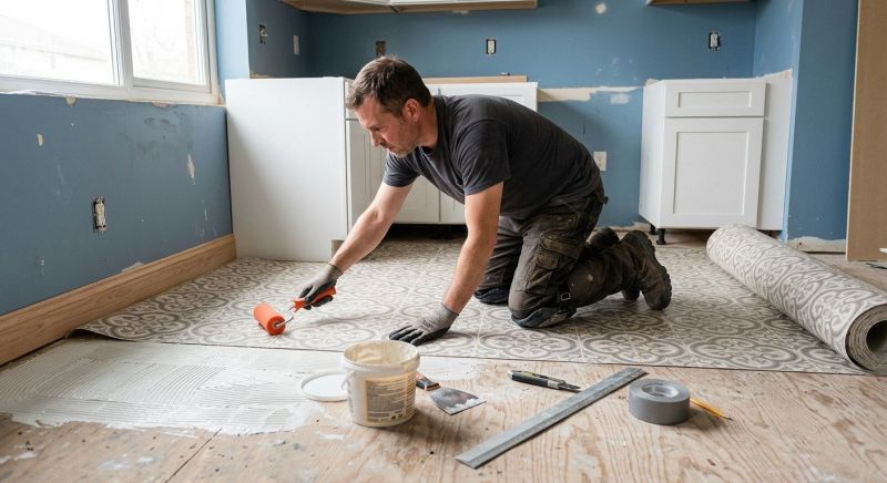 Sheet Linoleum Installation in Clinton, MD